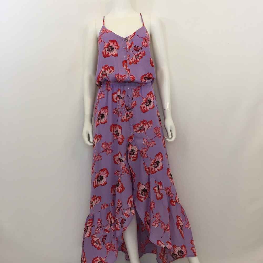 Belle Vere Purple Faux Wrap Maxi